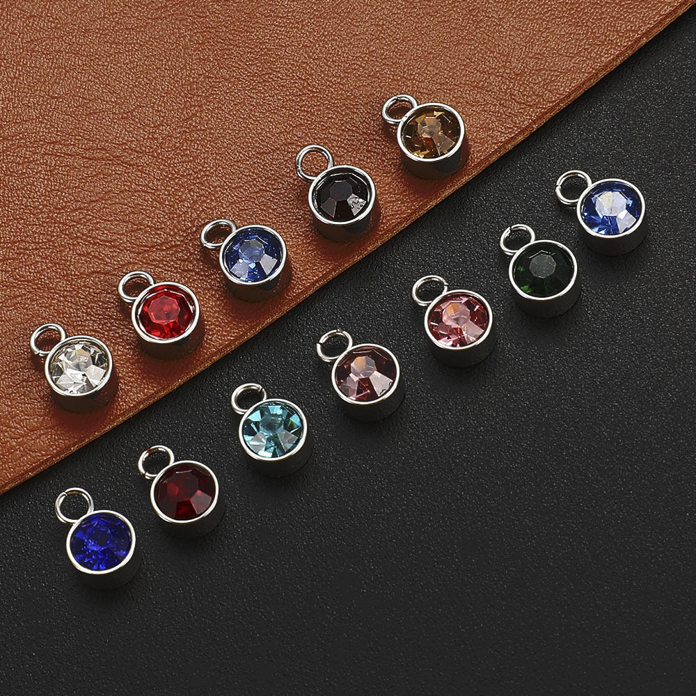 Birthstone Alloy Pendants