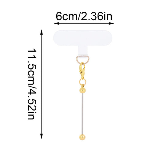Golden & Silvery Blank Phone Chain Set