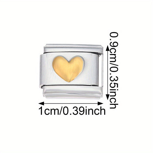 Golden Arabic Numeral Bracelet Module