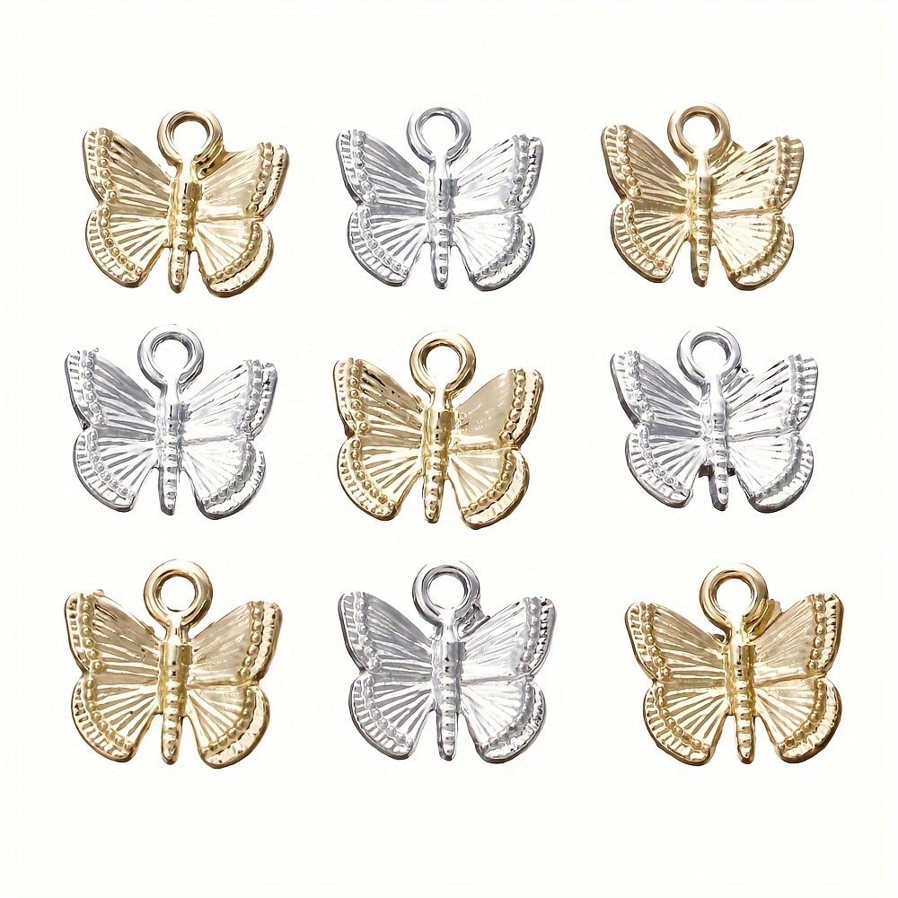 12x13 mm Alloy Butterfly Charms