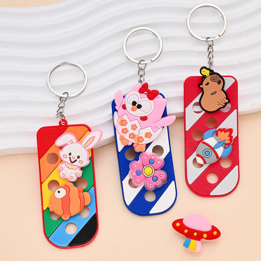 12/24PCS Colorful DIY Keychain Ornament Set