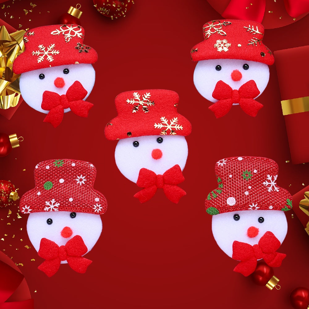 10PCS Christmas Santa Claus & Reindeer Embroidered Patch Set