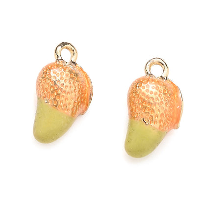 2PCS Fruit Series Alloy Pendant Set