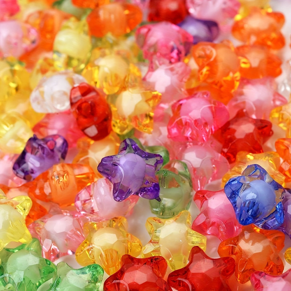 Multicolor Star Acrylic Beads