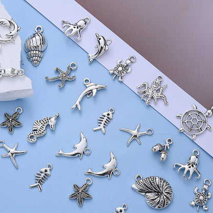 Marine Animal Metal Pendant Charms