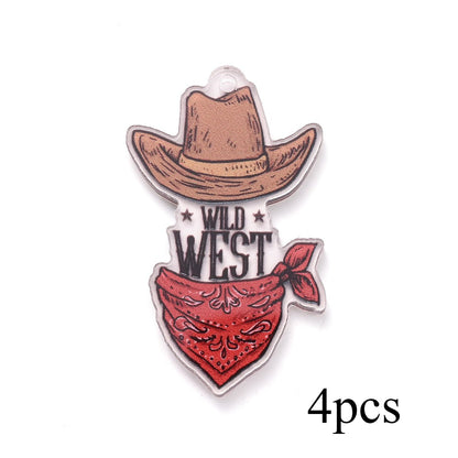 Cowboy Series Acrylic Charms