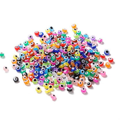 Boho Evil Eye Resin Beads
