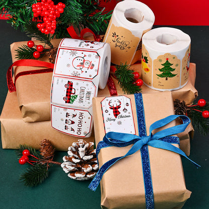 Merry Christmas Seal Label Stickers