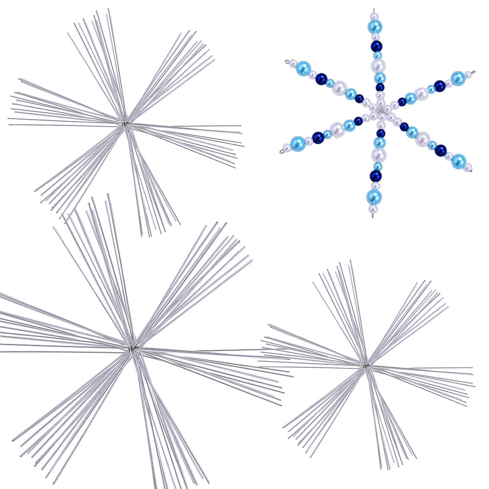 Christmas Snowflake Beaded Decorative Strands