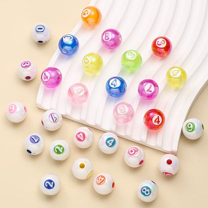 AB Digital Engraved Acrylic Beads