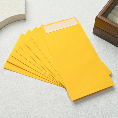 12/24-Piece Yellow Self-Sealing Kraft Paper Envelopes