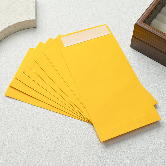 12/24-Piece Yellow Self-Sealing Kraft Paper Envelopes