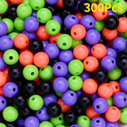 Halloween Acrylic Round Beads
