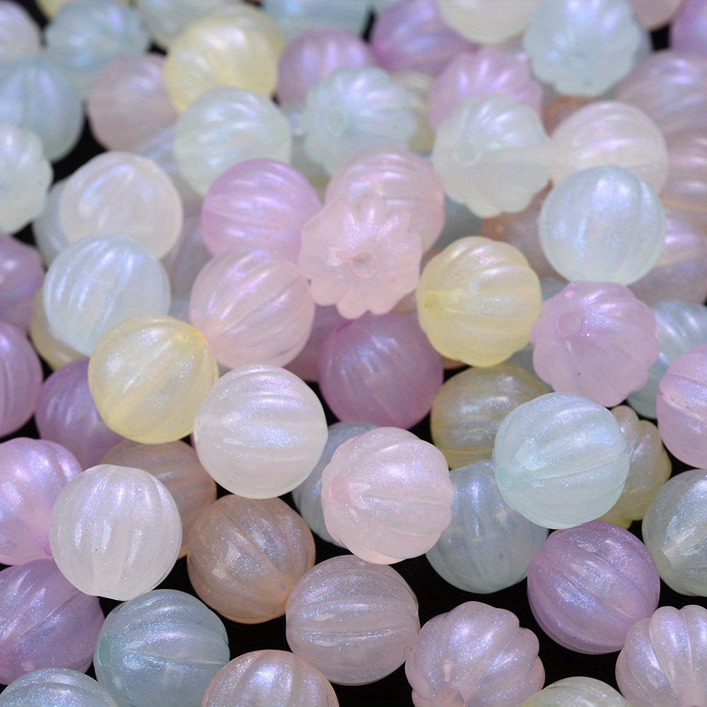 Glitter Acrylic Spacer Beads