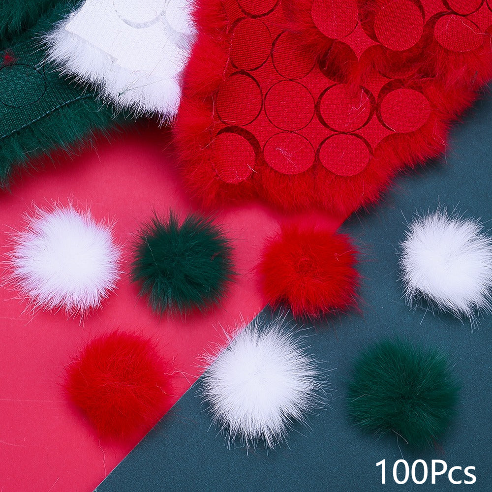 3.5 cm Artificial Mink Wool Buckle Embellishments