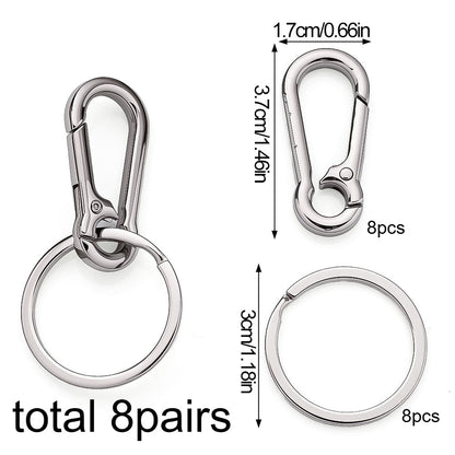 Zinc Alloy Metal Keychain Set