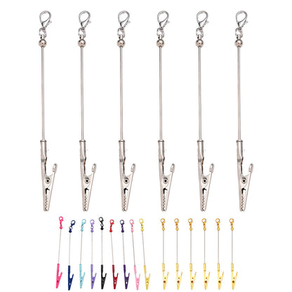 Beaded Card Holder Clips