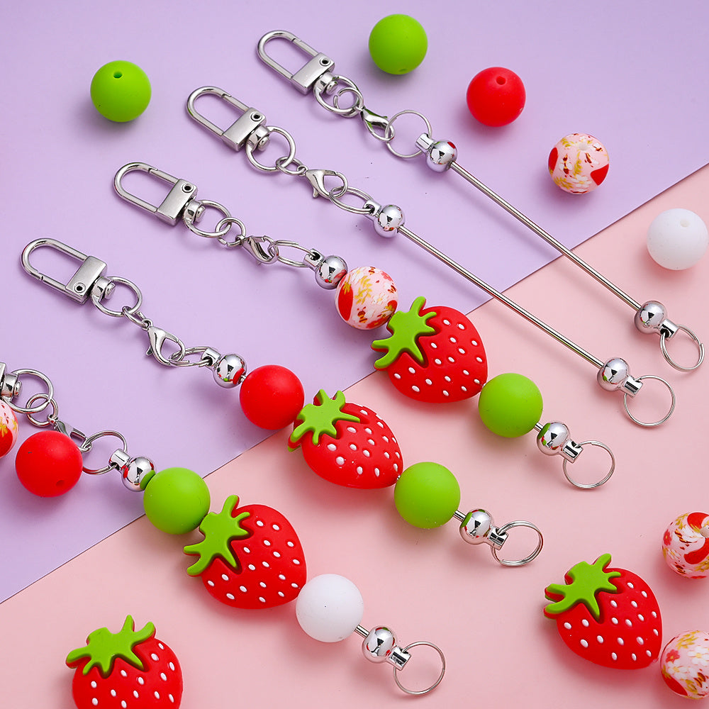 Strawberry Theme Keychain Making Kit