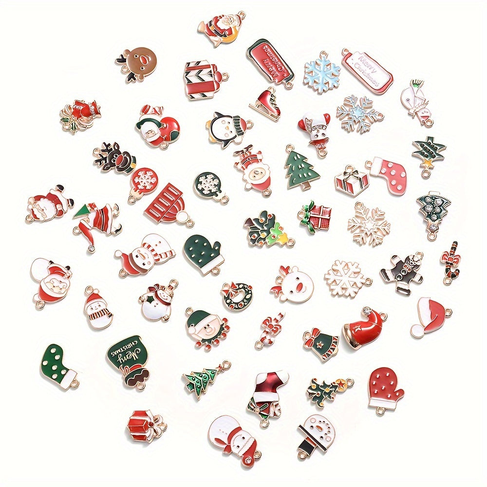 Mixed Metal Christmas Pendants