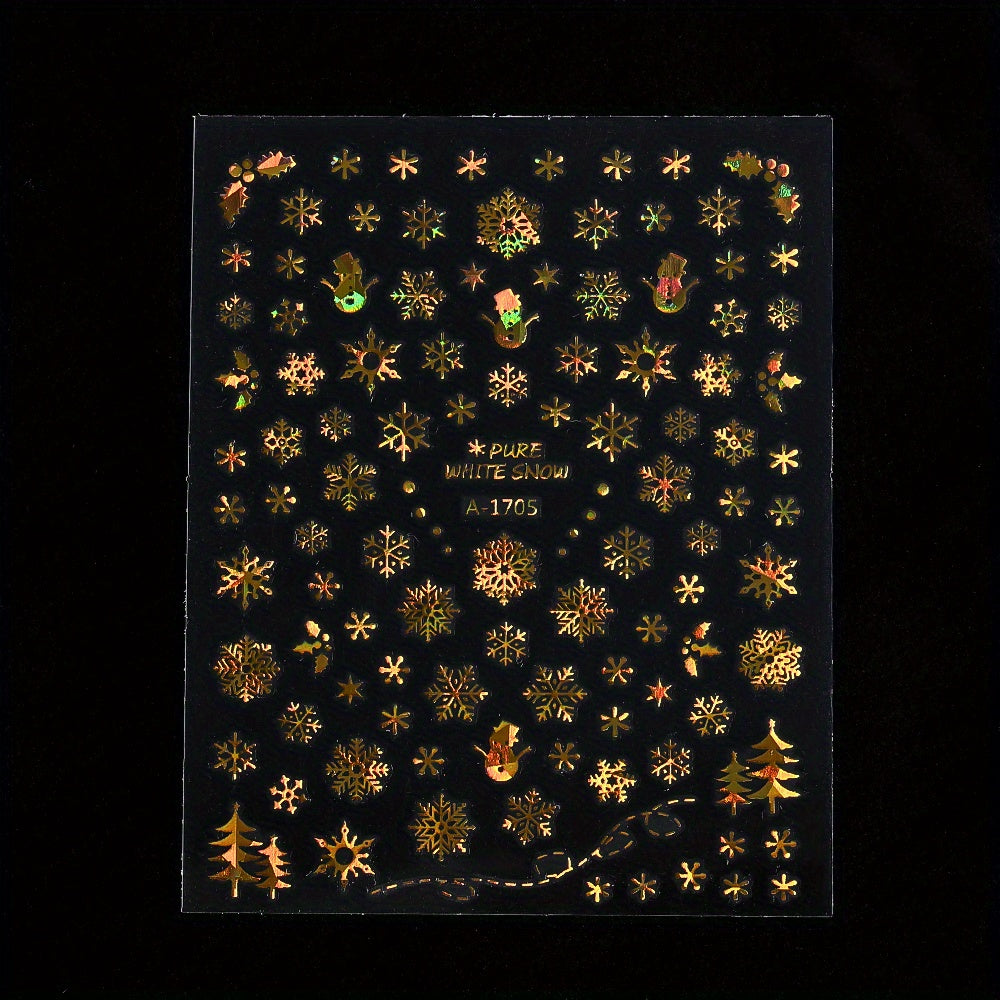 Gold Pattern Manicure Stickers