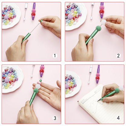 DIY Bead Pen and Pencil Bag Set