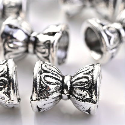 10/50PCS 6mm White Double-Sided Lotus Bead Set