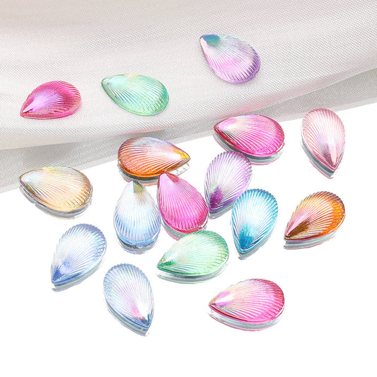 100PCS Colorful Water Drop Acrylic Embellishment Set