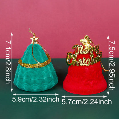 Christmas Tree & Gold Character Jewelry Box