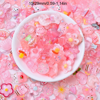 Icy Animal & Flower Resin Beads