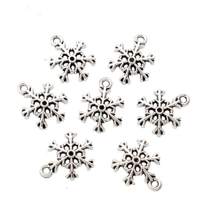 Hollow Snowflake Alloy Pendants