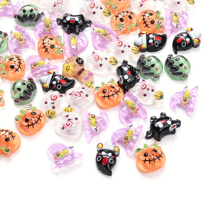 Halloween Resin Patch Beads