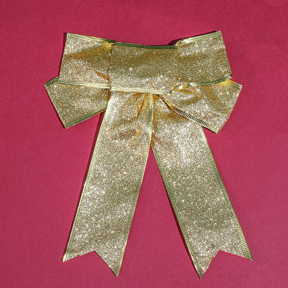 Colorful Glitter Christmas Ribbon Bows