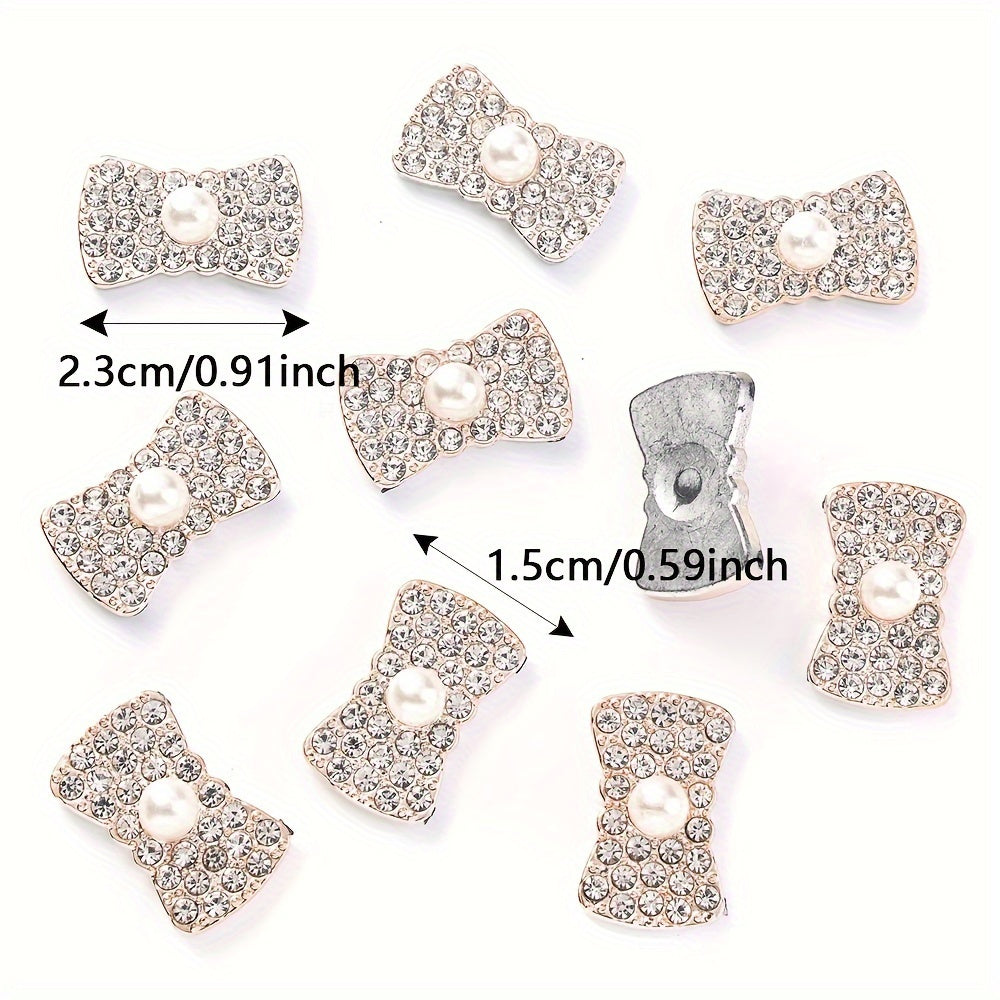 20PCS Star Flower Bow Square & Round Plastic Embellishment Set