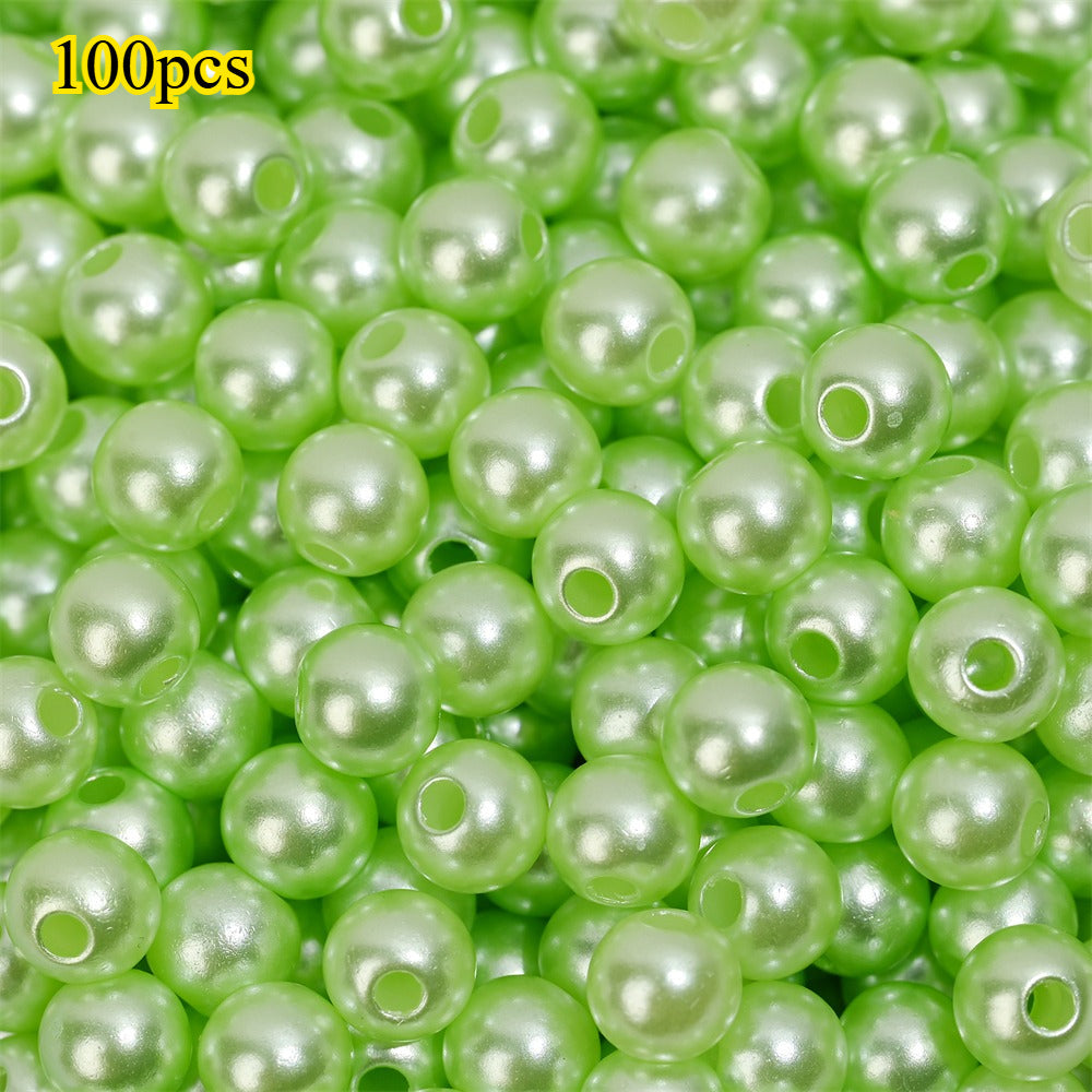 Colorful Imitation Pearl Acrylic Beads