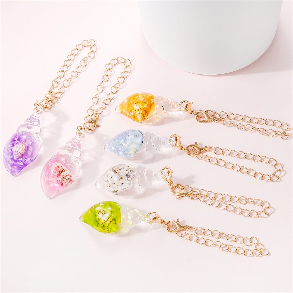 Luminous Resin Shell Cup Charms