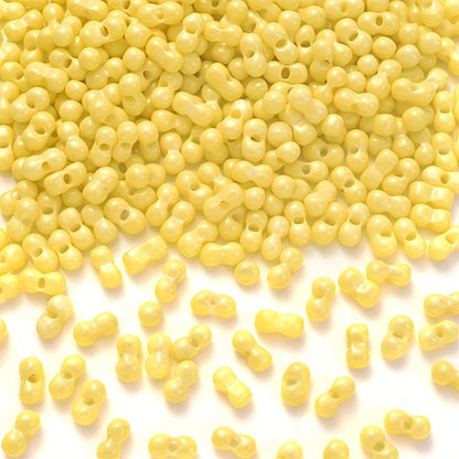 200PCS 3×6mm Mini Colorful Peanut Spacer Beads