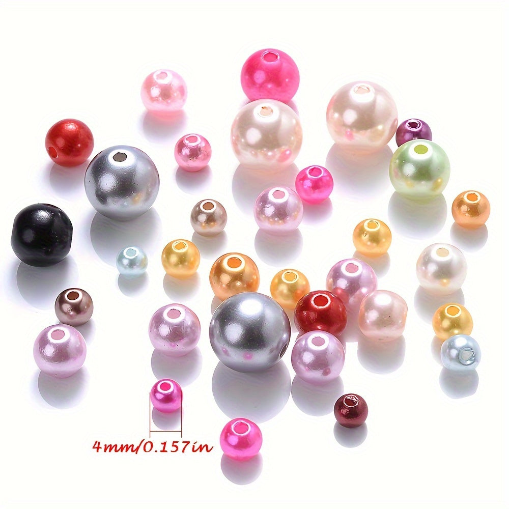 Multicolor ABS Round Beads