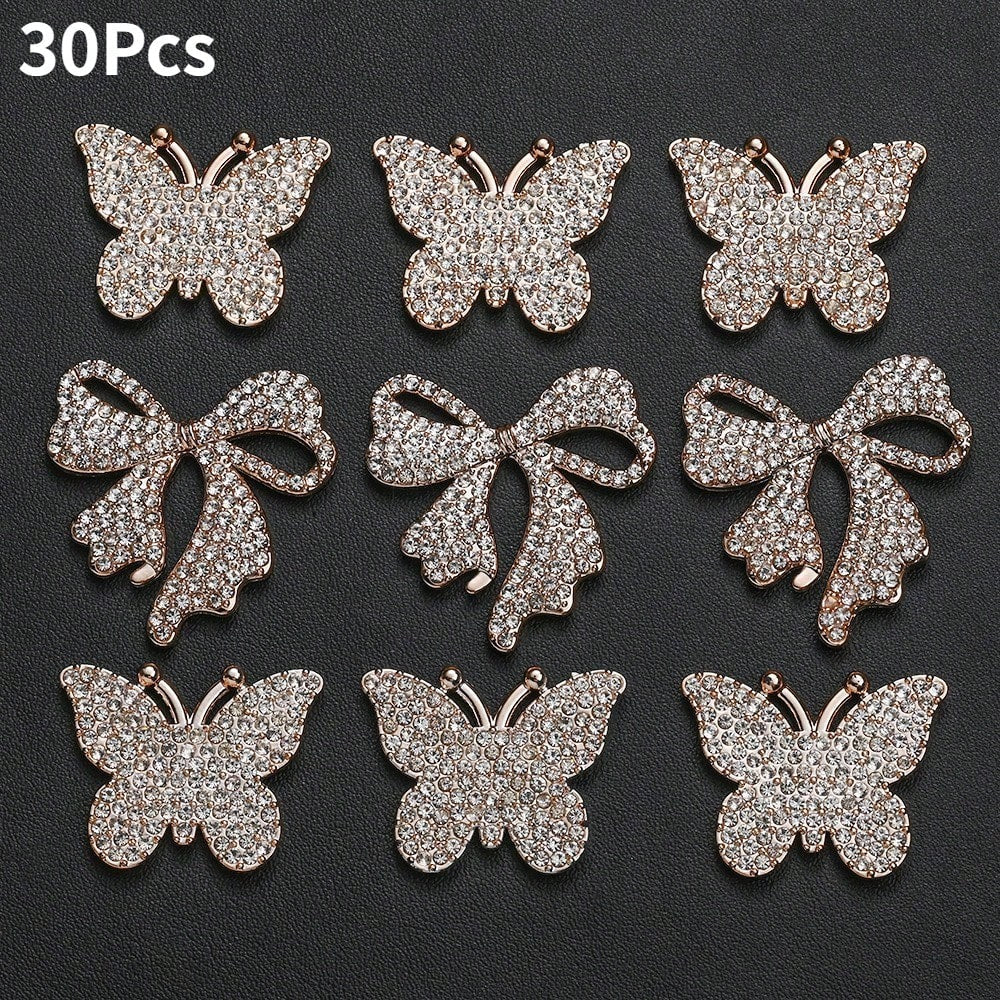 Golden Bow Flatback Embellishments