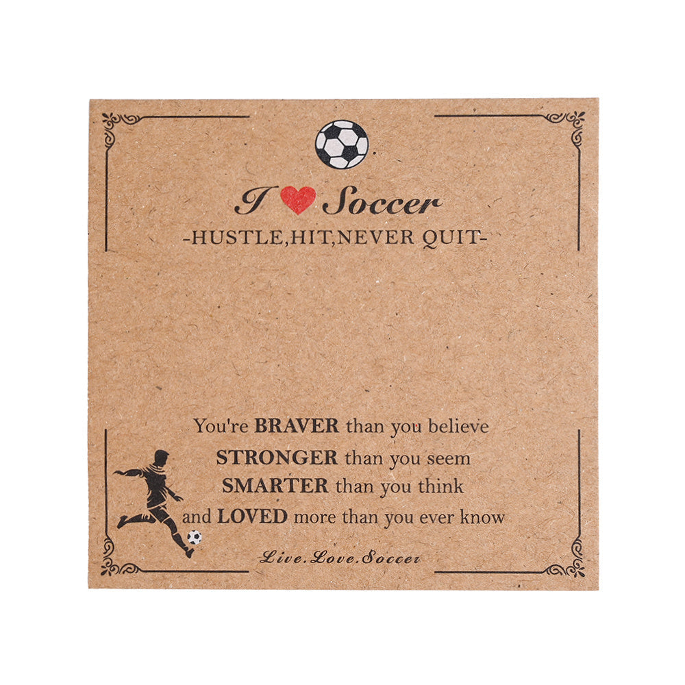 100PCS Football Theme Kraft Paper Card Set
