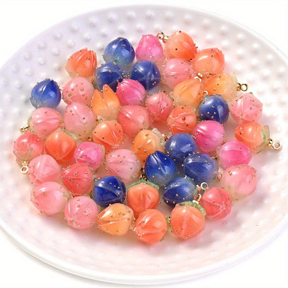 Acrylic Flower Bud Charms