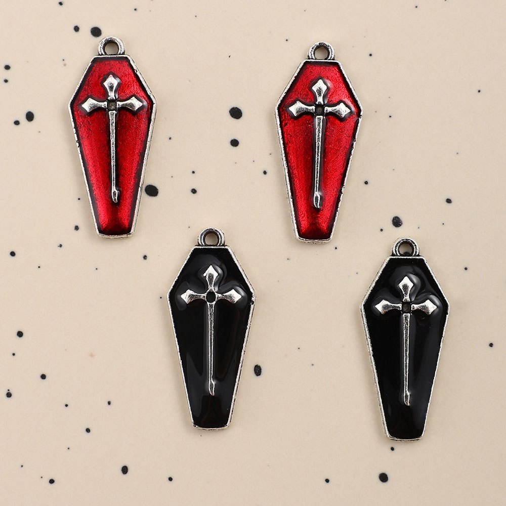 Halloween Coffin Alloy Charms