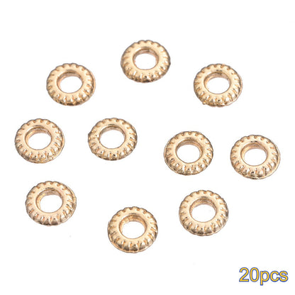 20PCS Gold Alloy Multi-Shape Spacer Bead Set
