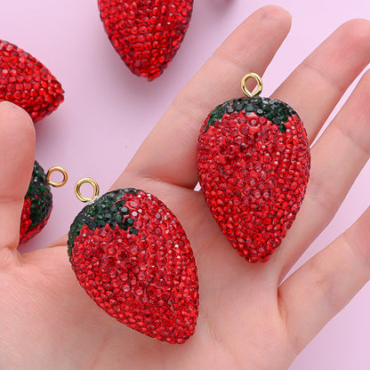 Strawberry Soft Clay Pendant