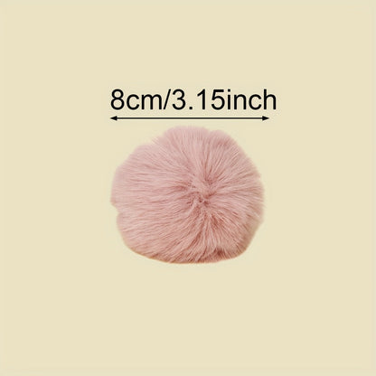 Fashion Multicolored Faux Rabbit Fur Plush Balls
