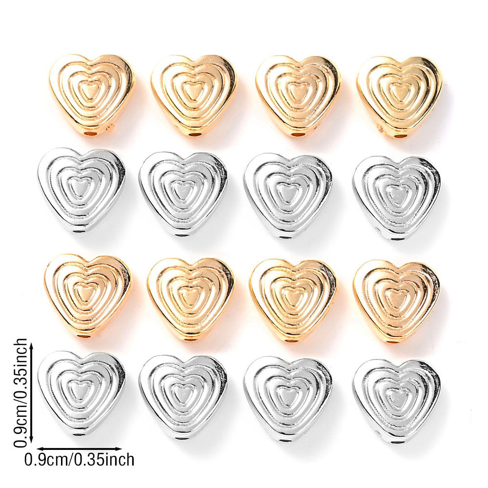 CCB Heart Spacer Beads