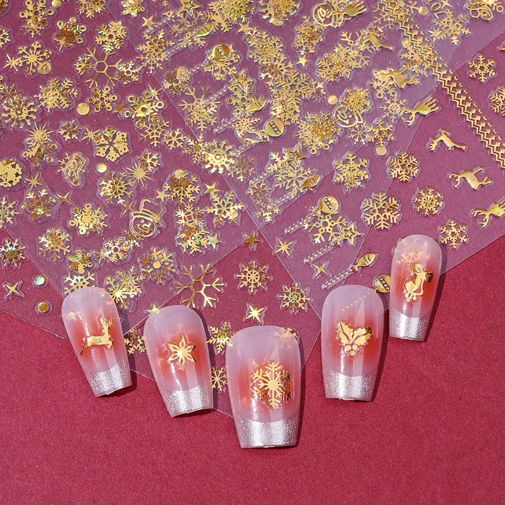 Gold Pattern Manicure Stickers