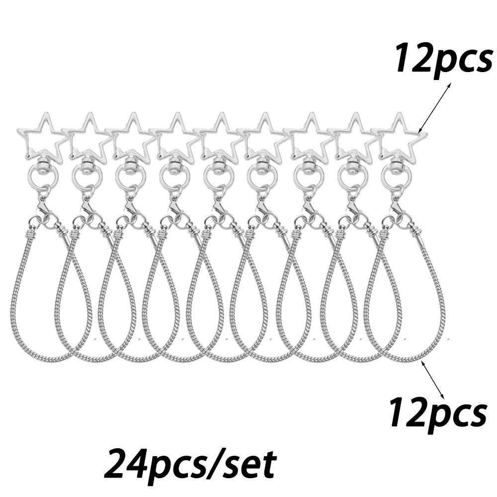 Blank Beadable Keychain Set