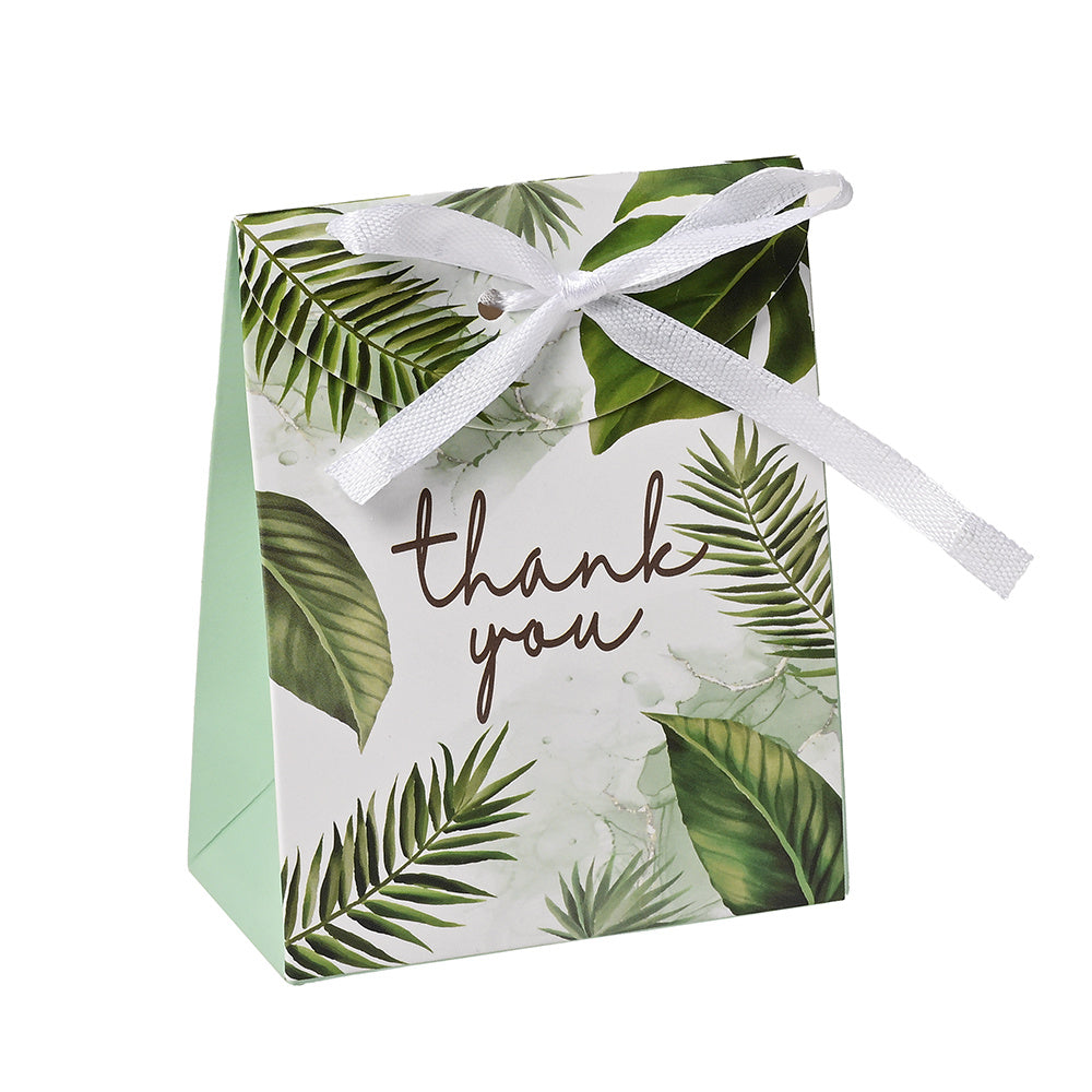 Green Leaf Thank You Gift Packaging Bags
