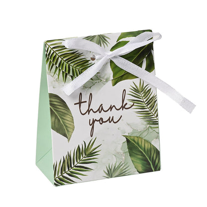 Green Leaf Thank You Gift Packaging Bags