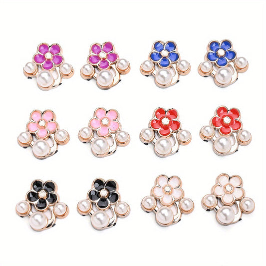 Five-Petal Flower Flatback Beads